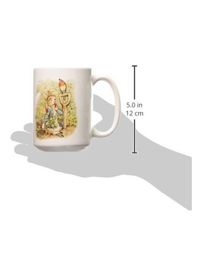 3Dروز مج بطبعة أرنب في الحديقة متعدد الألوان - Image 2