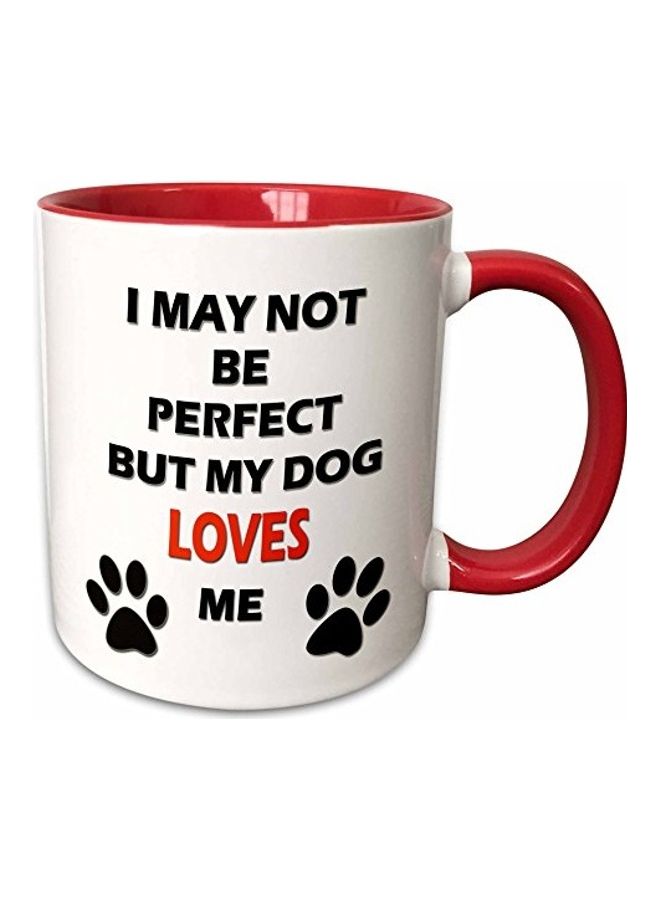 3DROSE 3D Painted Coffee Mug White/Black/Red