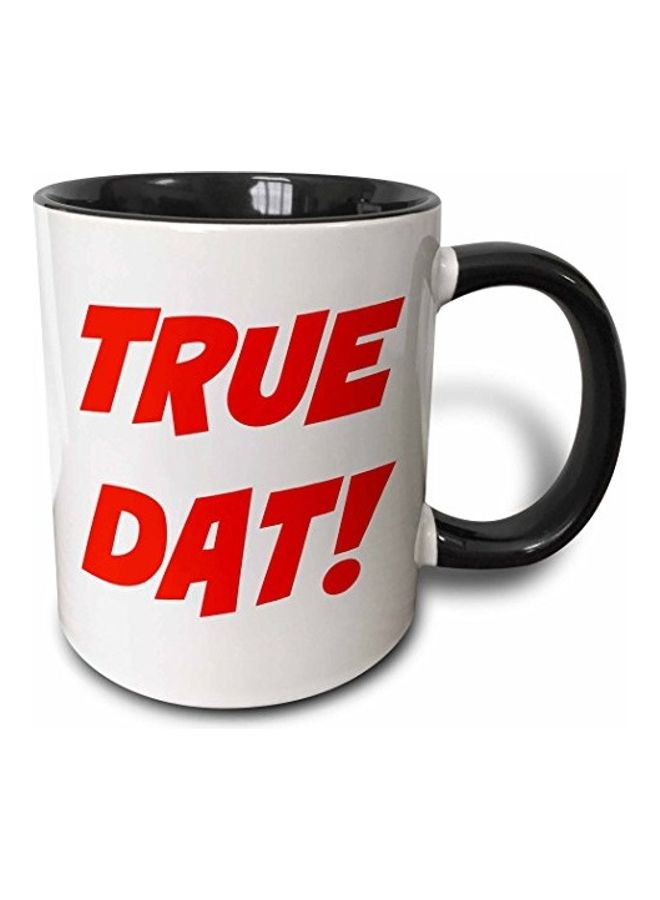 3DROSE Printed Ceramic Mug Black/White/Red