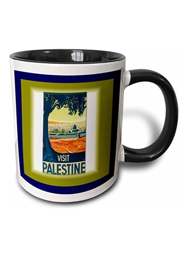 3Dروز مج من السيراميك بطبعة متعدد الألوان