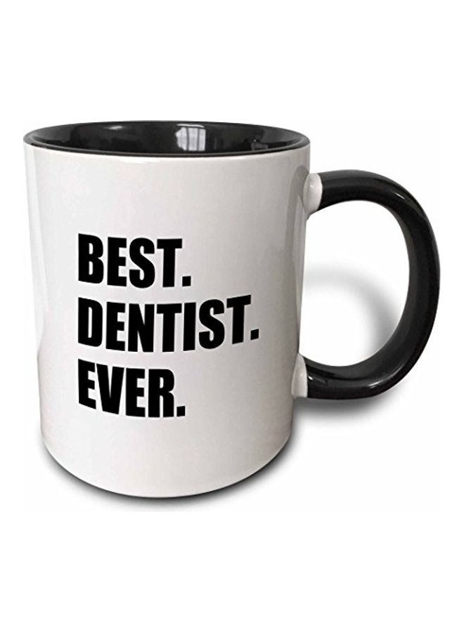 3DROSE Printed Ceramic Mug Black/White