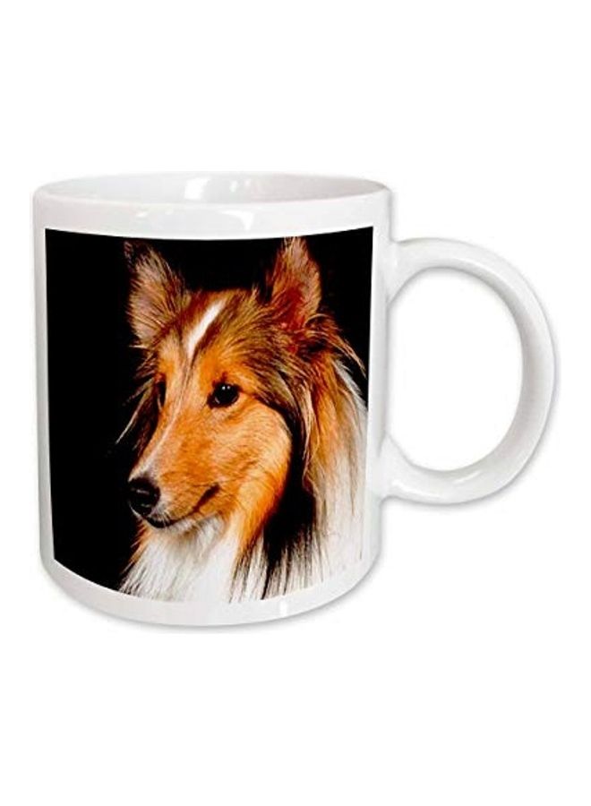 3DROSE Sheltie Printed Coffee Mug Multicolour