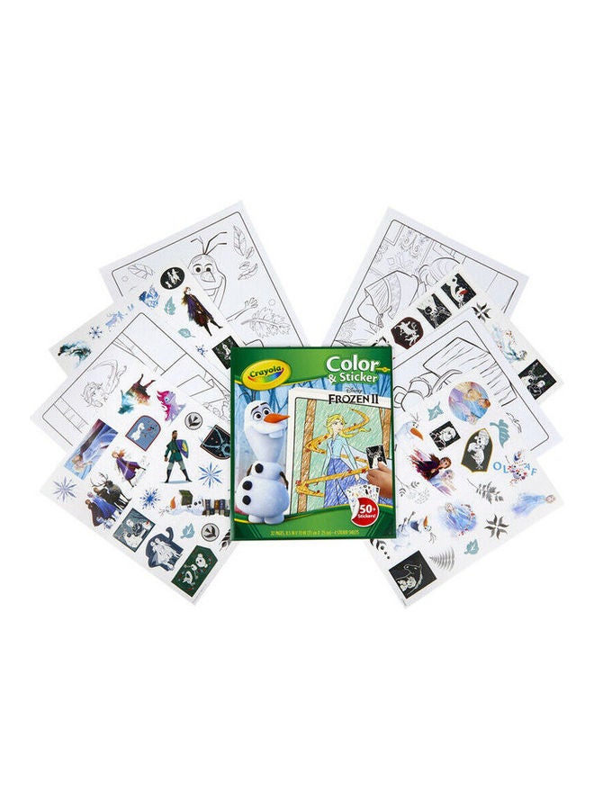 كرايولا كتاب تلوين ولصق برسومات من فيلم "Frozen"