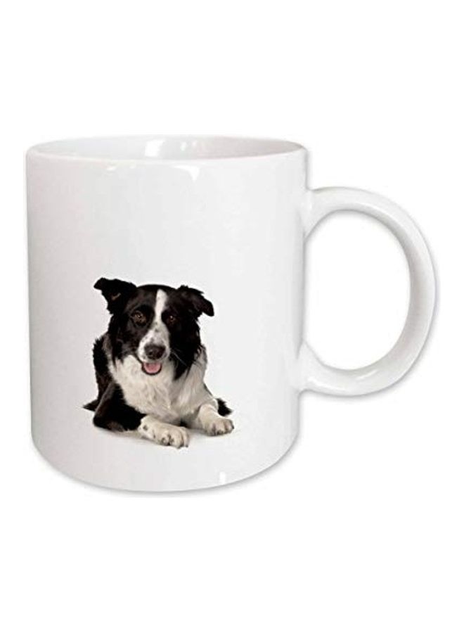 3DROSE Border Collie Dog Printed Mug Multicolour