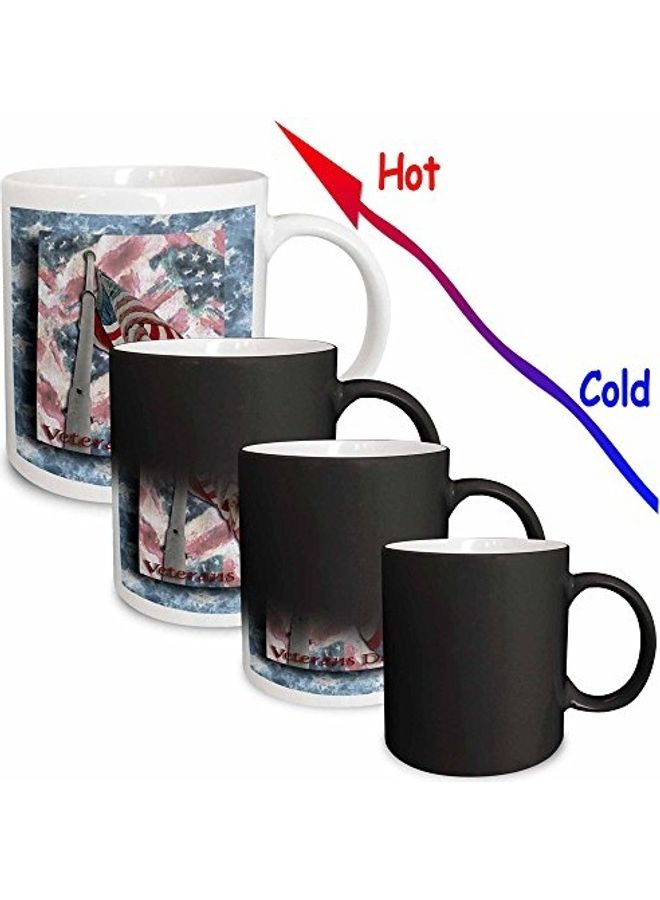 3Dروز مج مطبوع عليه علم يوم المحاربين القدامى متعدد الألوان - Image 2