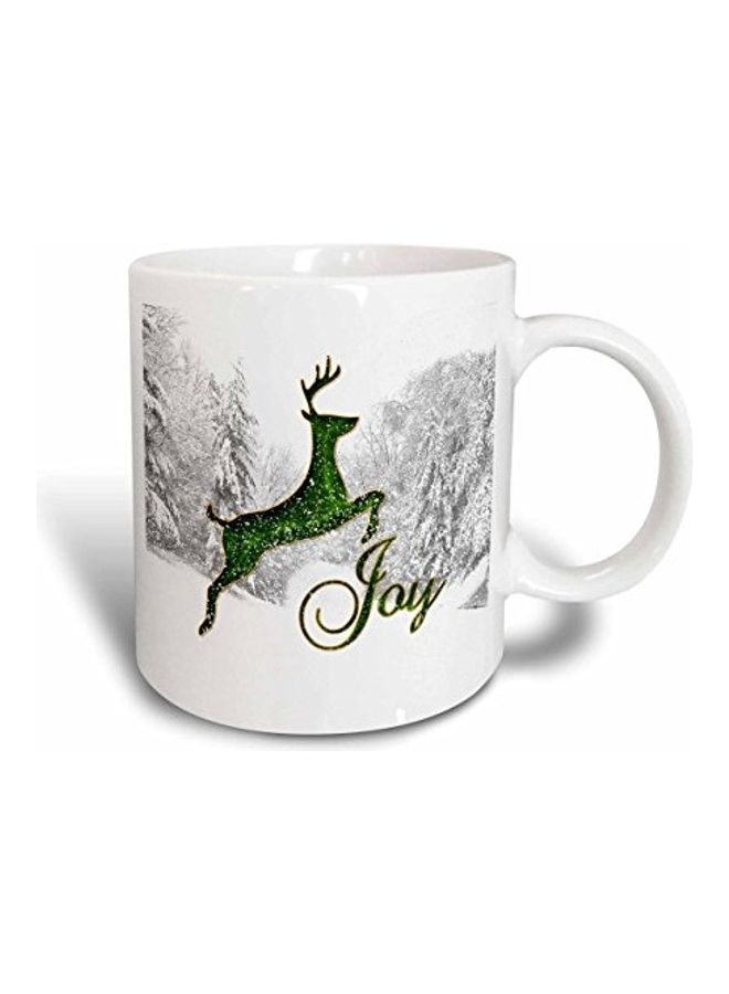 3Dروز مج فني أصلي بطبعة عبارة Goat Playing The Banjo أبيض