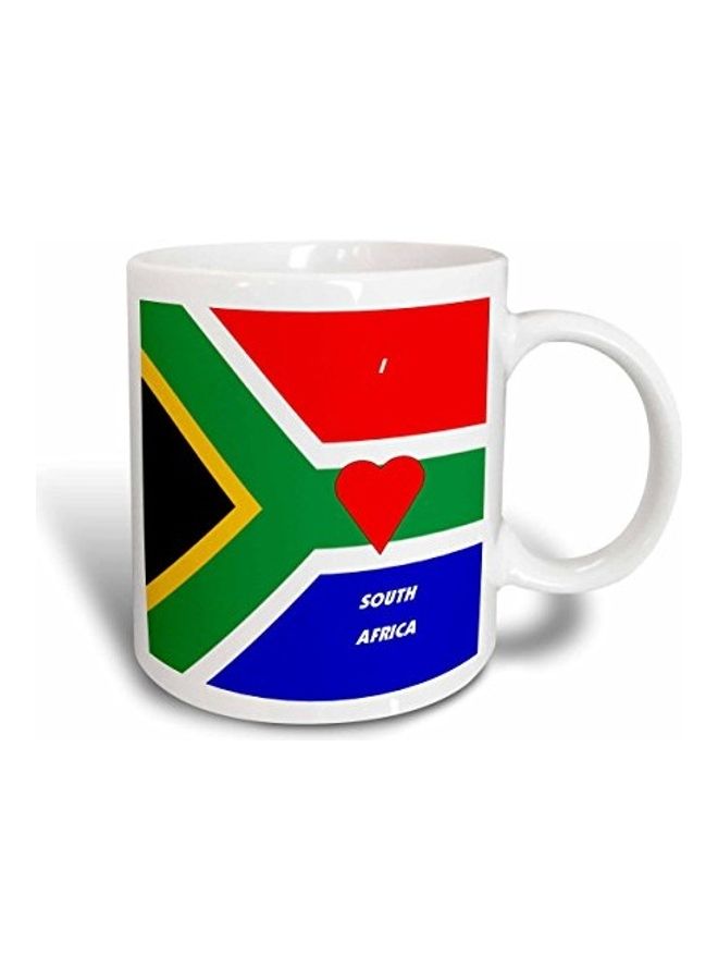 South Africa Flag Printed Mug Multicolour