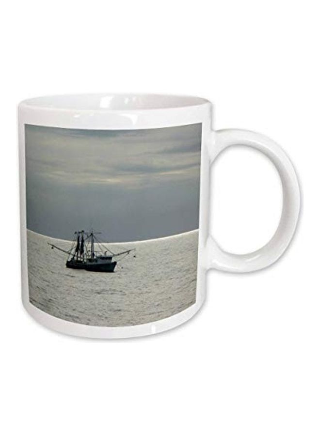 3Dروز مج بطبعة قارب جمبري الخليج متعدد الألوان - Image 1