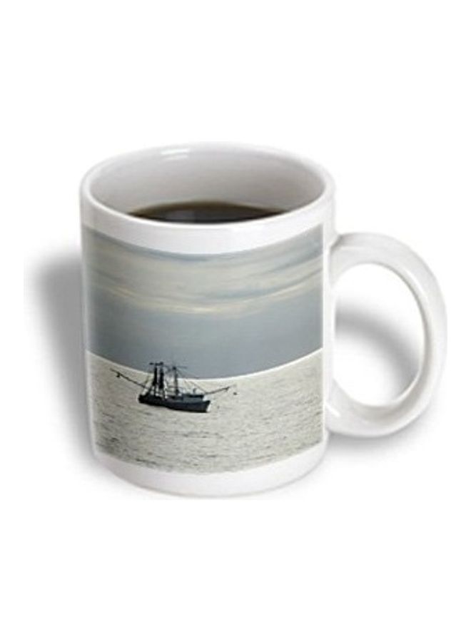 3Dروز مج بطبعة قارب جمبري الخليج متعدد الألوان - Image 3