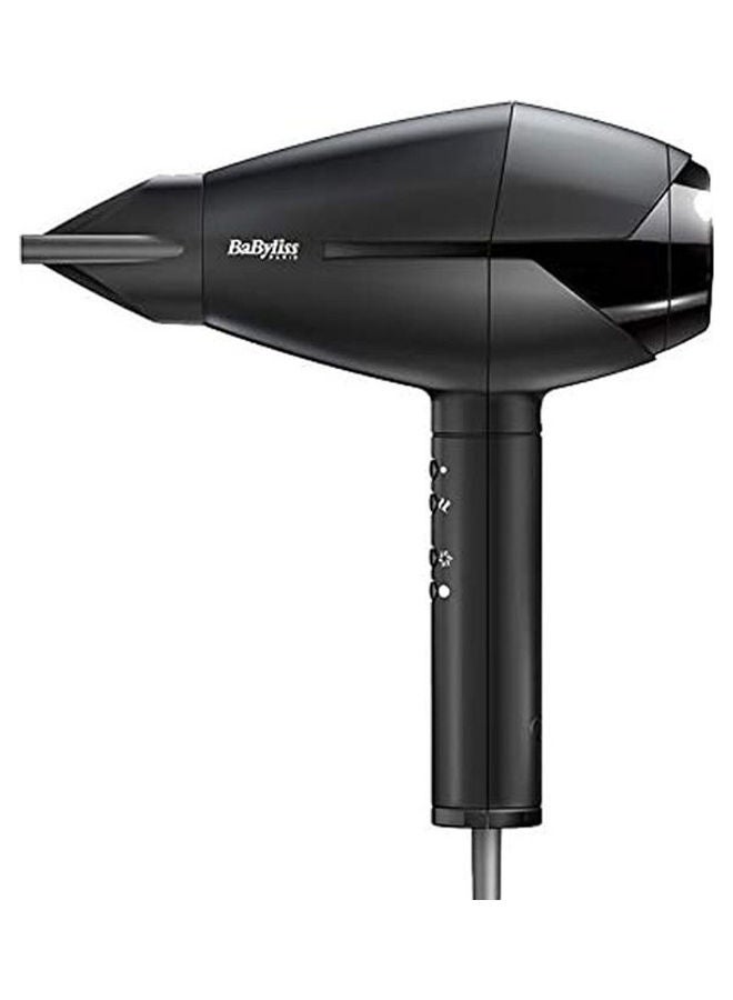 BaByliss Hairdryer1.8 m, AC, Italy, Monotone, 2300 W) Black 26.2 x 24.8 x 9.6cm - Image 1