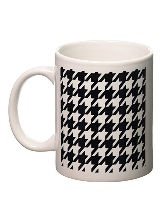 3Dروز مج قهوة بطبعة رسمة ثلاثية الأبعاد أسود/ أبيض - Image 2