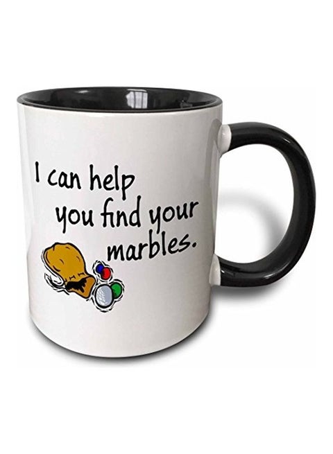 I Can Help You Find Your Marbles Two Tone Mug Multicolour