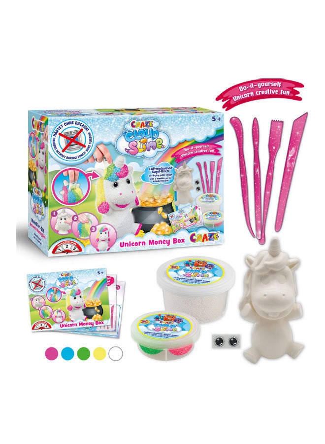 CRAZE Cloud Slime - Money Box Unicorn 26 x 20 x 9cm - Image 1