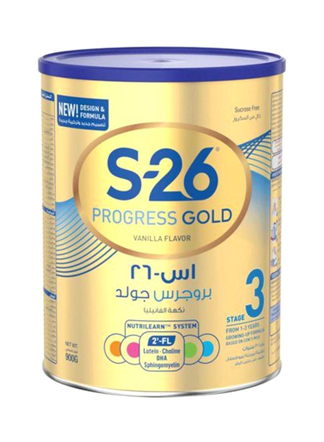حليب مجفف بروجرس جولد للمرحلة 3 900غرام
