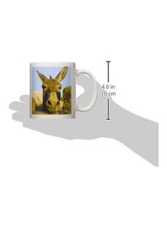3DROSE Greece, Mykonos, Hora, Donkey and Stone Fence Ceramic Mug Multicolour  - Image 2