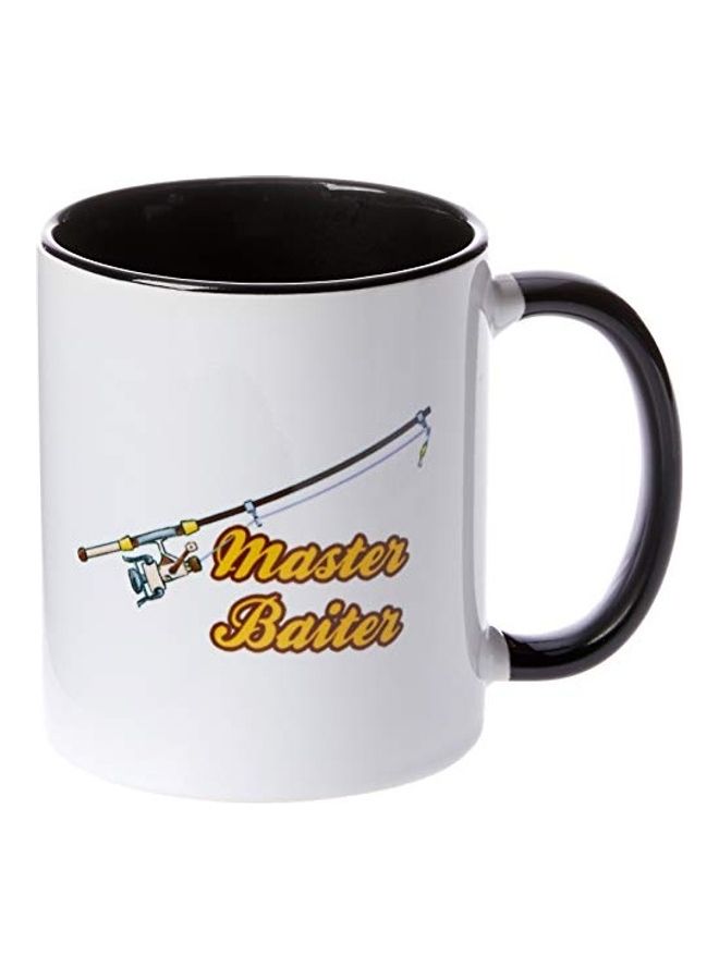 3DROSE Master Baiter Pole Design Two Tone Mug Black/White/Yellow