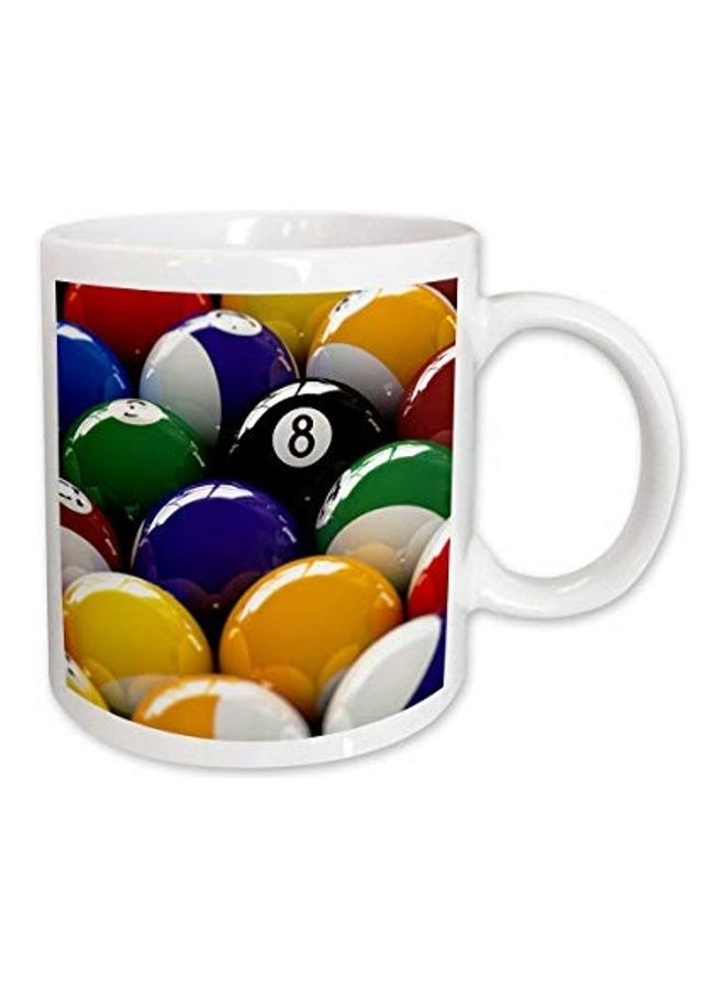 3Dروز مج بتصميم ثماني كرات بلياردو متعدد الألوان - Image 1