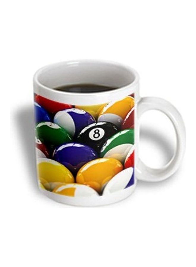 3Dروز مج بتصميم ثماني كرات بلياردو متعدد الألوان - Image 3