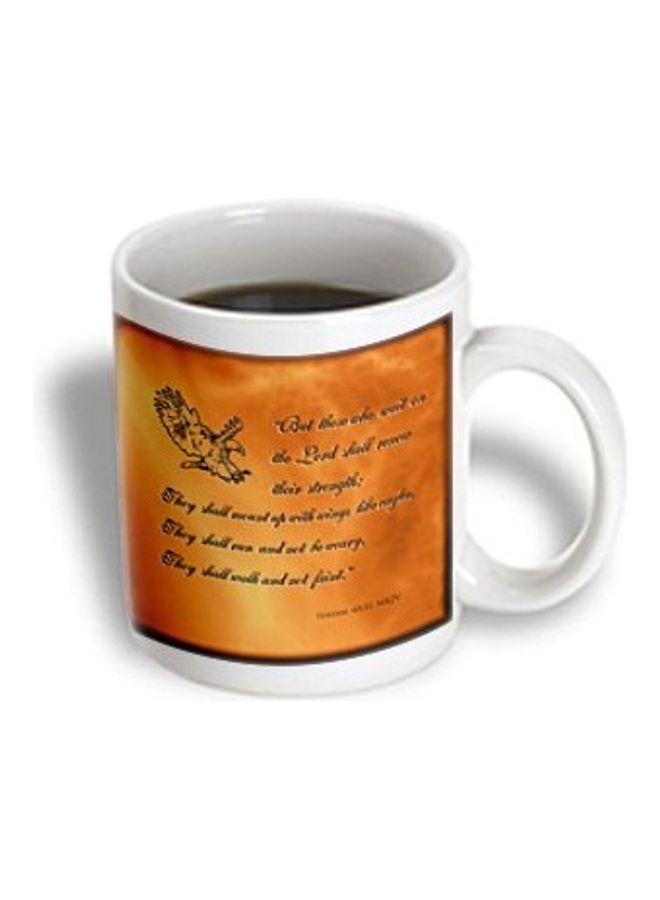 3Dروز مج قهوة مطبوع عليه صورة ثلاثية الأبعاد بني/ أسود/ أبيض - Image 2