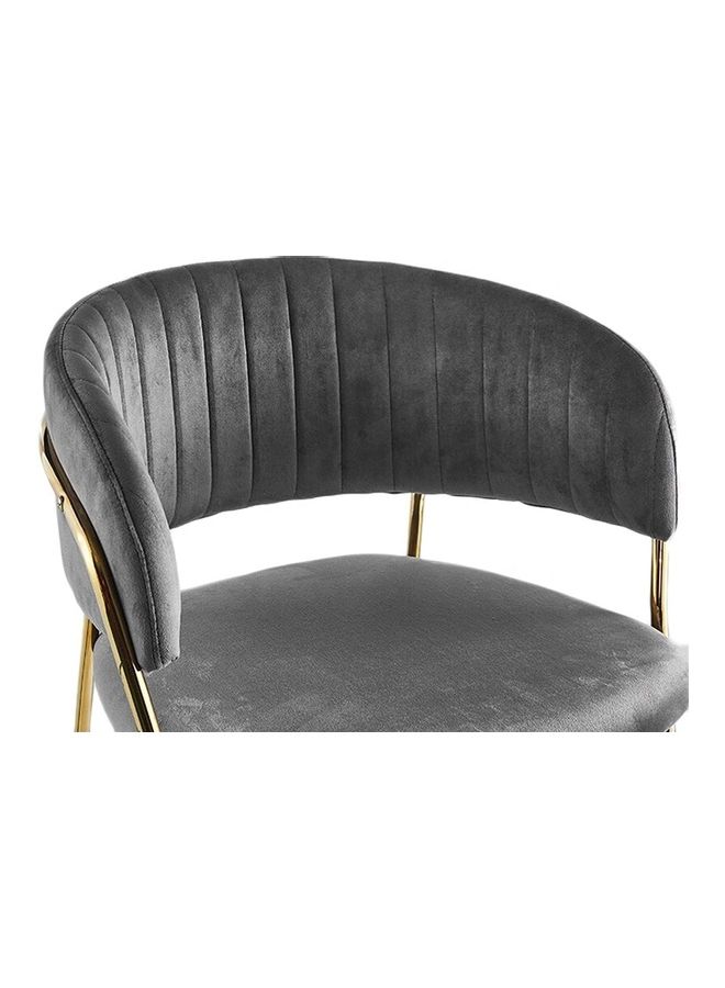 LANNY Comfortable Living Room Chair Modern Grey/Silver - Image 3