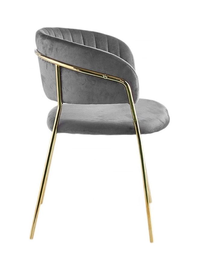 LANNY Comfortable Living Room Chair Modern Grey/Silver - Image 1