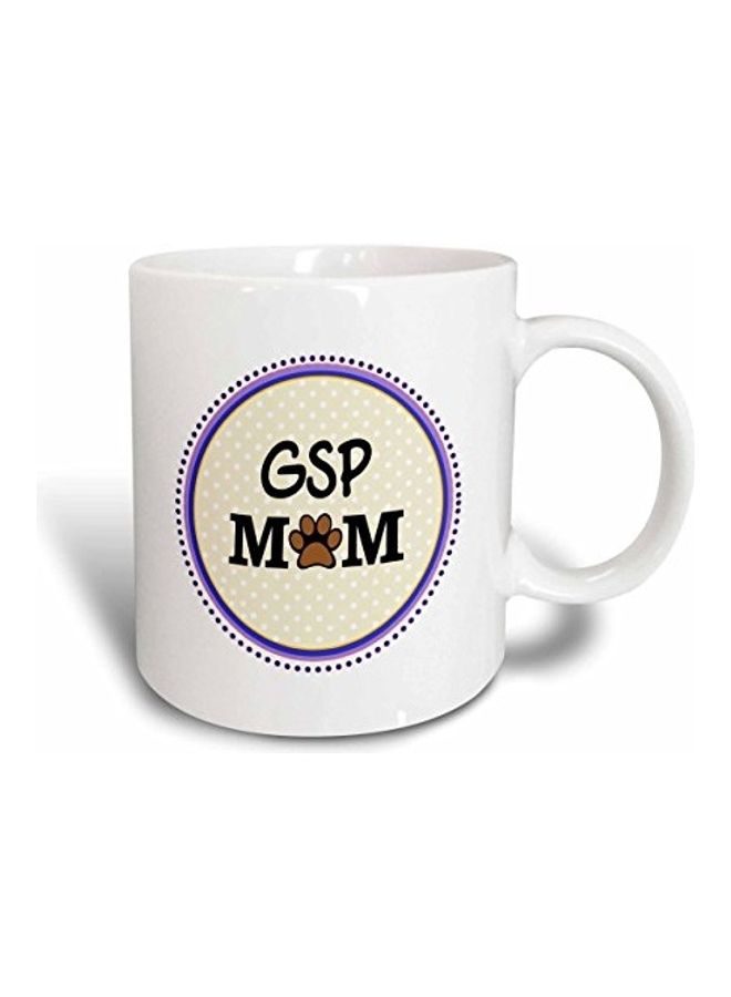 3DROSE GSP Mom Print Mug White/Black