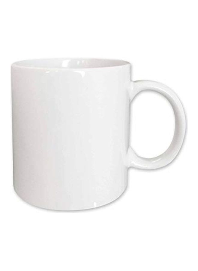 3DROSE Plain Ceramic Mug White