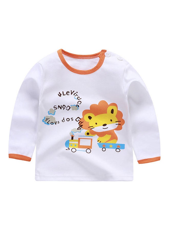 Printed Long Sleeves T-Shirt Multicolour