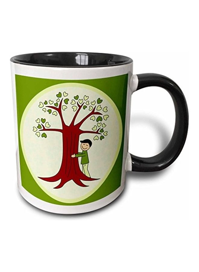 3Dروز مج من السيراميك بطبعة متعدد الألوان