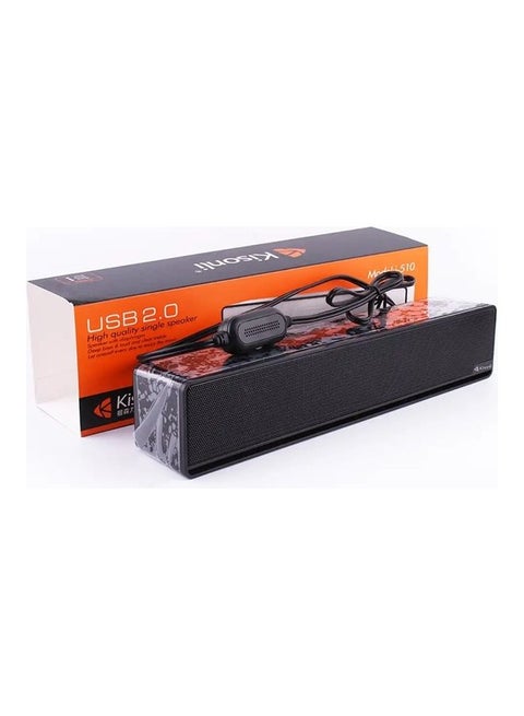 USB Channel Single Speaker Black