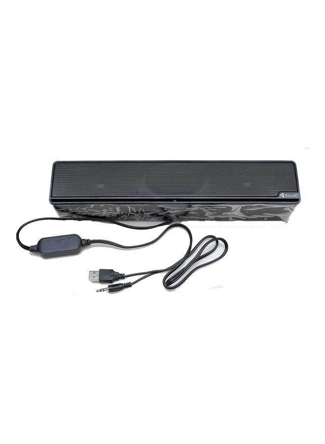 Kisonli - USB Channel Single Speaker Black - Image 1
