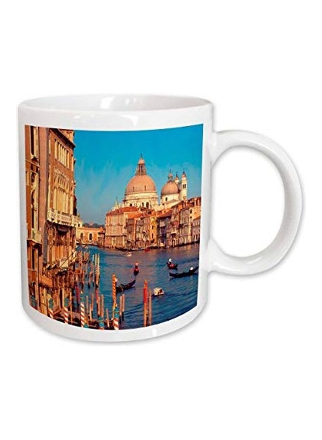 3Dروز مج بطبعة مشهد لمدينة البندقية الإيطالية متعدد الألوان