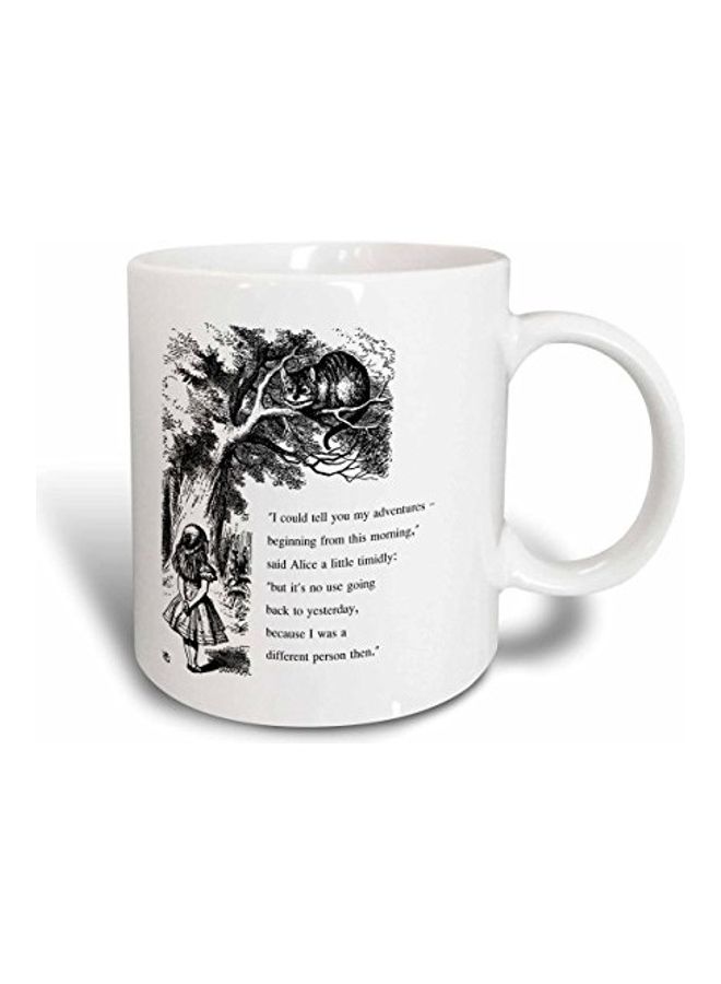 3DROSE 3D Painted Coffee Mug White/Black