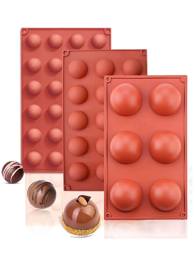 شو وو قالب حلوى مستطيل الشكل مناسب لصنع قنبلة موس الشوكولاتة الساخنة متعدد الألوان one sizeسم - Image 1