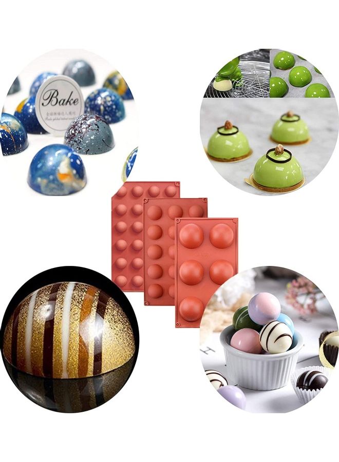 شو وو قالب حلوى مستطيل الشكل مناسب لصنع قنبلة موس الشوكولاتة الساخنة متعدد الألوان one sizeسم - Image 4