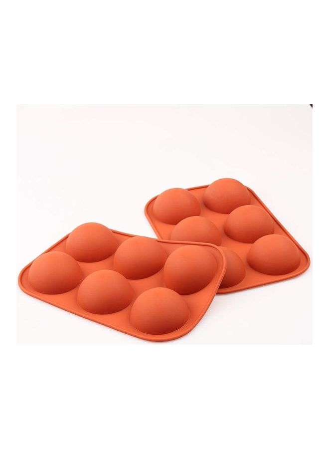 شو وو قالب سيليكون للكعك على شكل نصف كرة من 3 قطع، قالب كعك من السيليكون الآمن غذائياً للحفلات والمهرجانات، قالب لخبز المافن والكوكيز متعدد الألوان one sizeسم - Image 3