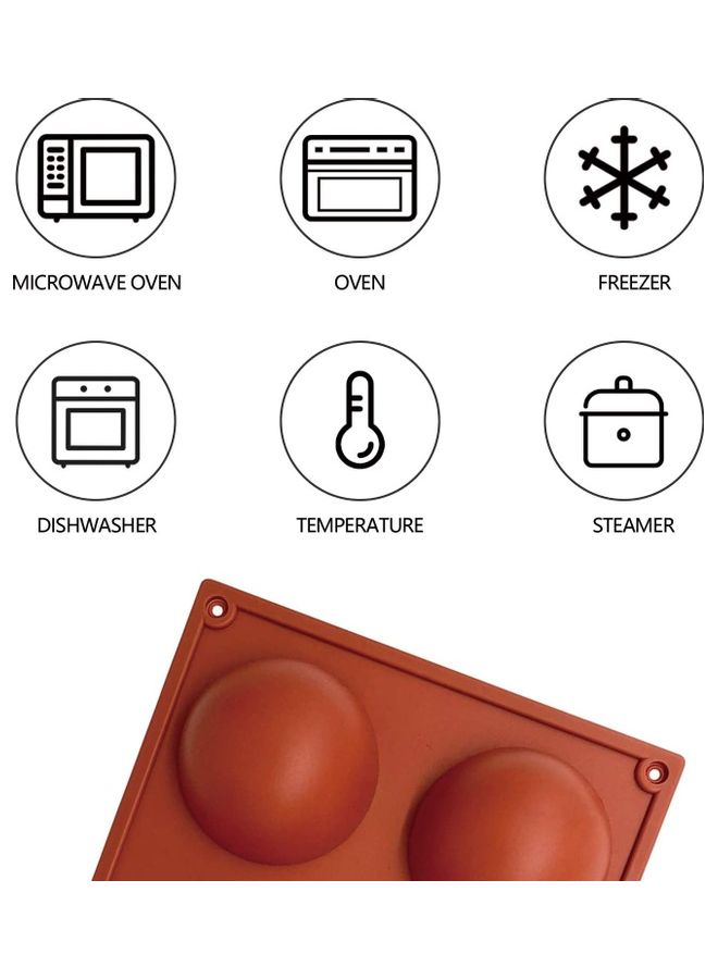 شو وو قالب من السيليكون للشوكولاتة، قالب الخبز من السيليكون بتصميم شبه كروي يصلح لصنع قنبلة الشوكولاتة الساخنة بنفسك، والكيك متعدد الألوان - Image 3