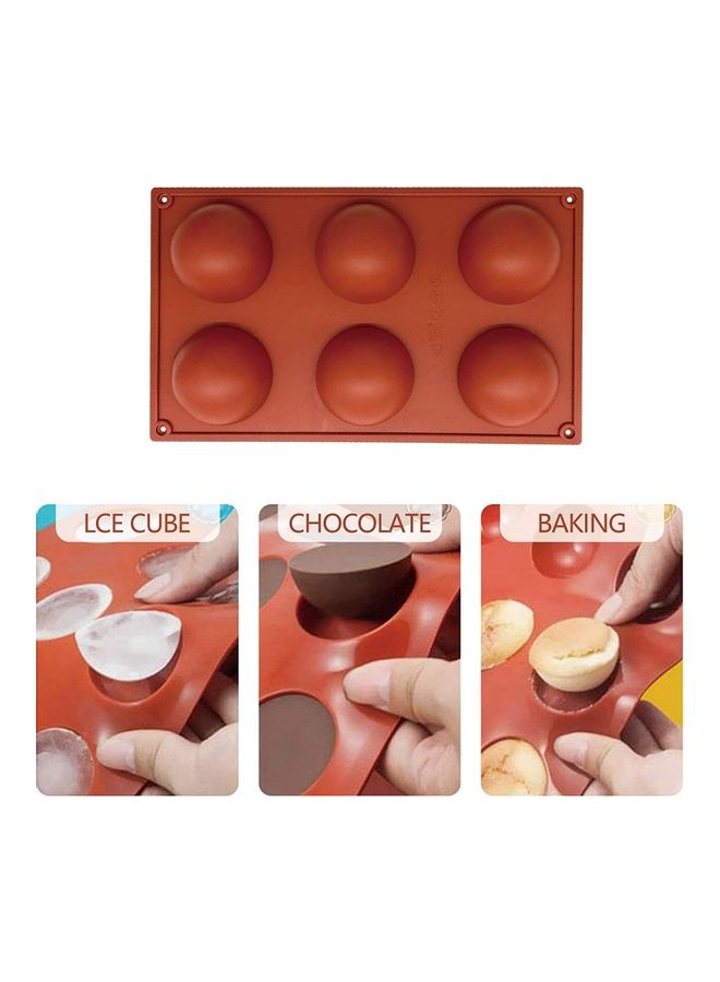 شو وو قالب من السيليكون للشوكولاتة، قالب الخبز من السيليكون بتصميم شبه كروي يصلح لصنع قنبلة الشوكولاتة الساخنة بنفسك، والكيك متعدد الألوان - Image 4