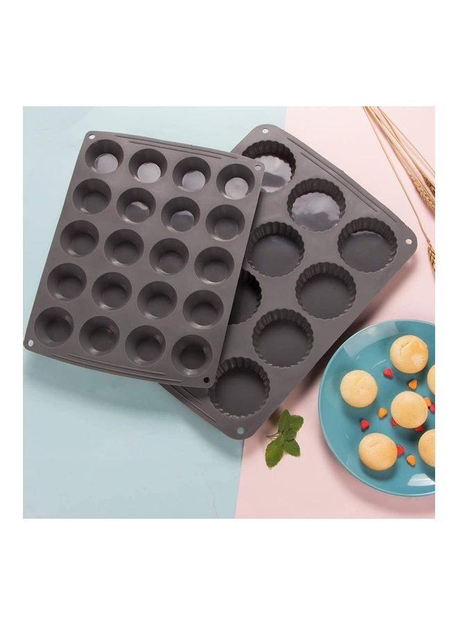 XiuWoo 2 Pack Hot Chocolate Bomb Molds Semi Sphere 6 Holes Silicone Mold for Baking Cake DIY, Candy, Pudding Black 14.05X10.63 and 12.20x9.72inch - Image 3
