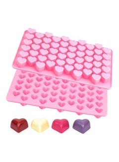 Heart Shape Silicone Baking Chocolate Cookie Molds multicolour