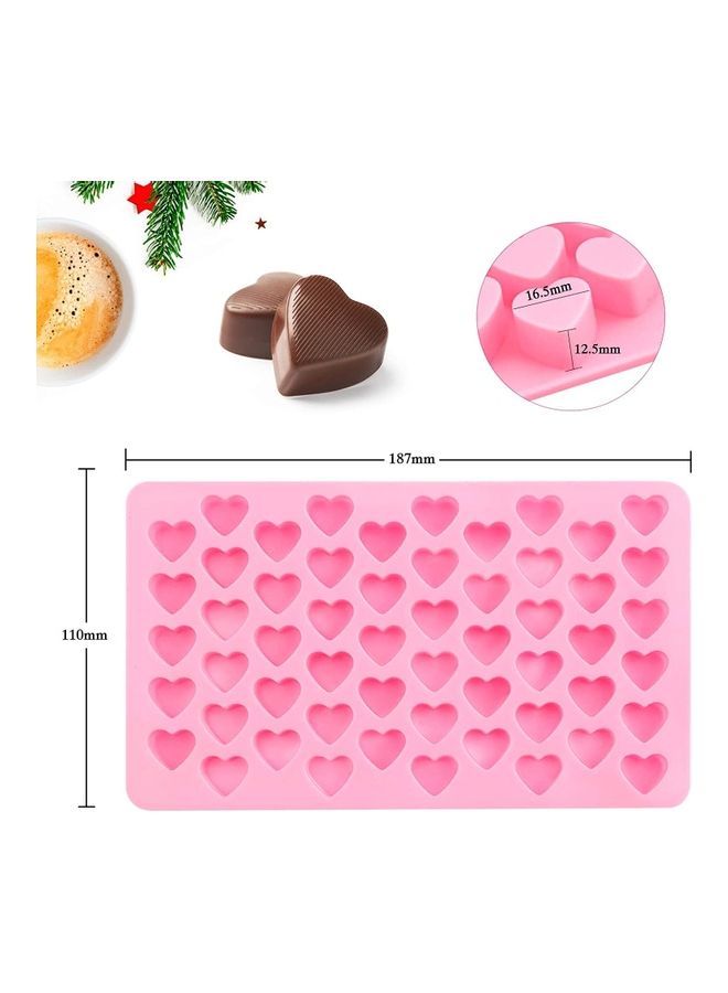 XiuWoo - Heart Shape Silicone Baking Chocolate Cookie Molds multicolour - Image 1