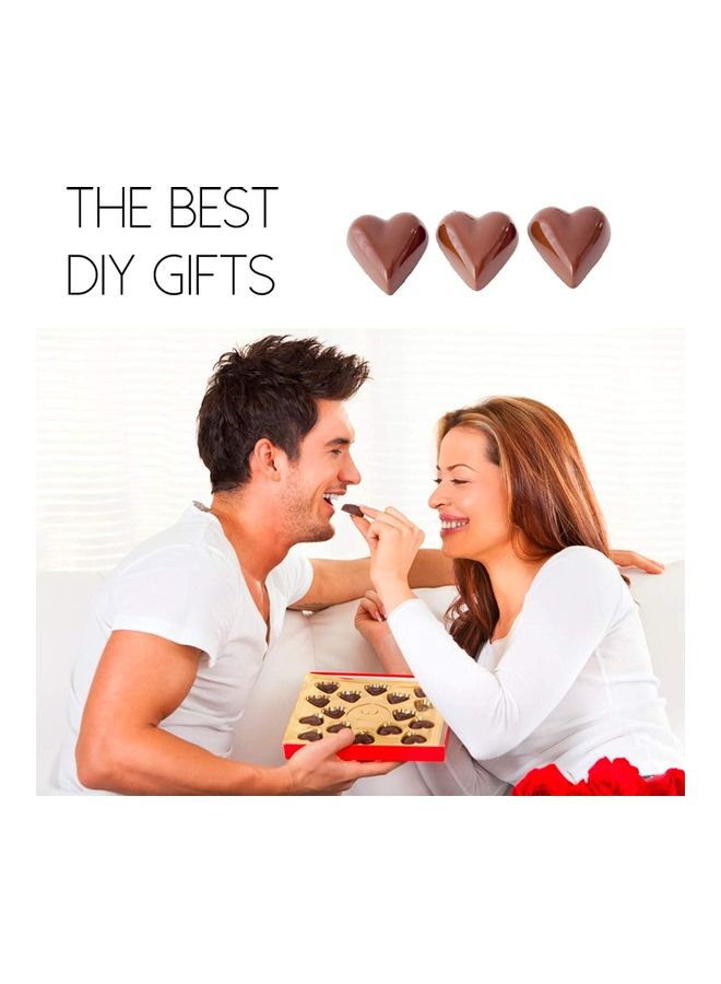 XiuWoo - Heart Shape Silicone Baking Chocolate Cookie Molds multicolour - Image 1