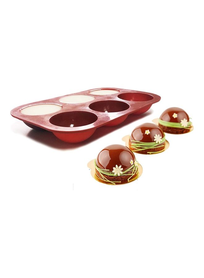 XiuWoo Silicone Baking Mold for Making Hot Chocolate Bomb, Dome Mousse, Cake, Jelly, Pudding Brown 3cm  - Image 3