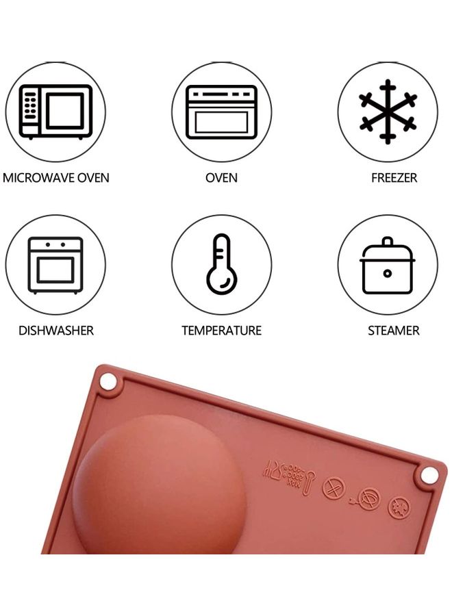 XiuWoo Silicone Mold for Chocolate , DIY Semi Sphere Silicone Baking Mold for Making Hot Chocolate Bomb,Cake multicolour - Image 3