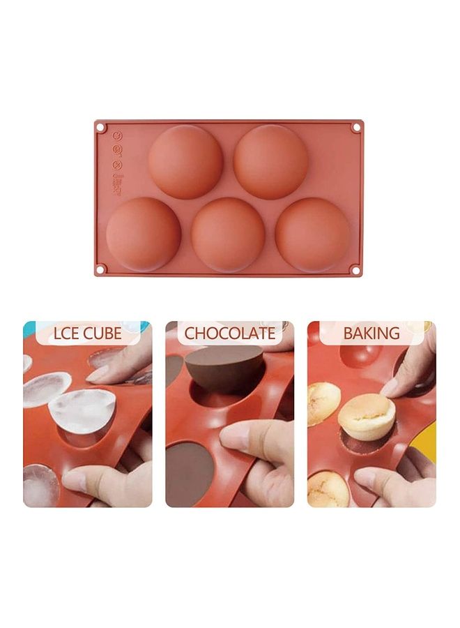 XiuWoo Silicone Mold for Chocolate , DIY Semi Sphere Silicone Baking Mold for Making Hot Chocolate Bomb,Cake multicolour - Image 4