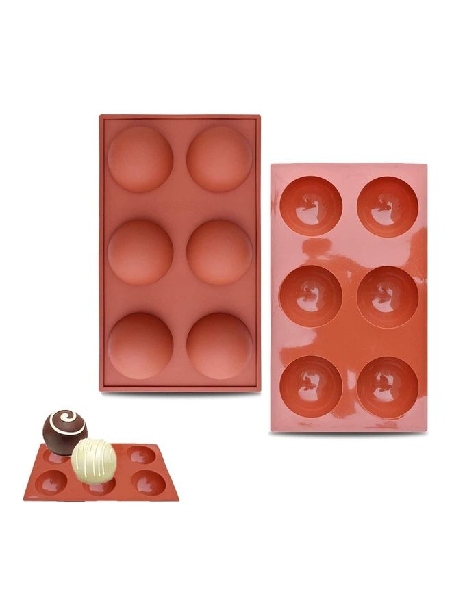 شو وو قالب شوكولاتة من السيليكون، يستخدم لصنع القنبلة الساخنة والكيك والجيلي وحلوى الموس أحمر - Image 1