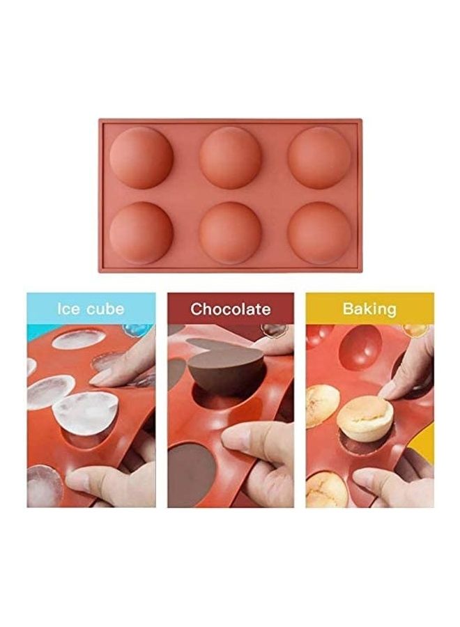 شو وو قالب شوكولاتة من السيليكون، يستخدم لصنع القنبلة الساخنة والكيك والجيلي وحلوى الموس أحمر - Image 3