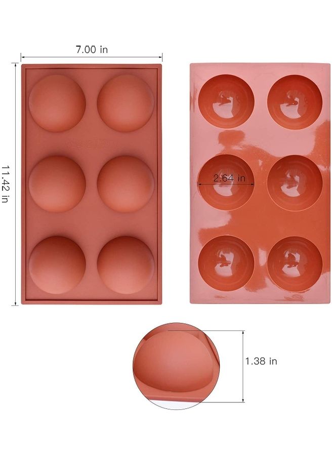 شو وو قالب شوكولاتة من السيليكون، يستخدم لصنع القنبلة الساخنة والكيك والجيلي وحلوى الموس أحمر - Image 4