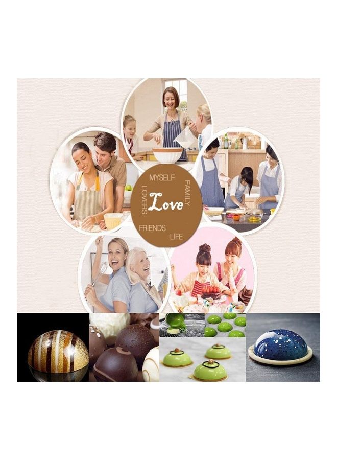 XiuWoo 2 Pack Hot Chocolate Bomb Molds Semi Sphere 6 Holes Silicone Mold for Baking Cake DIY, Candy, Pudding multicolour - Image 5