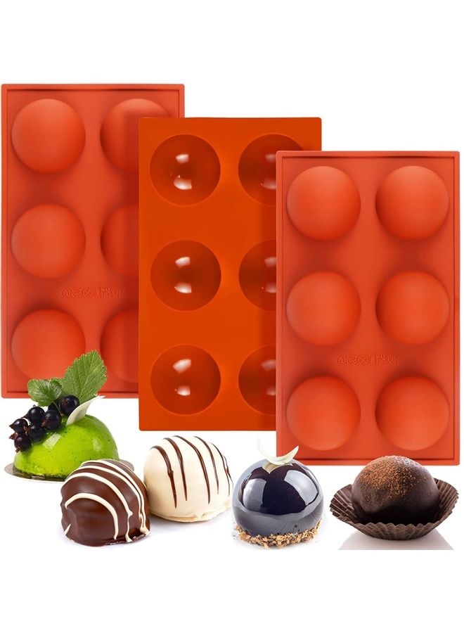 XiuWoo Silicone Mold/ Bite Sized Chocolate Bombs Mold/ Round Dome Half Sphere Mold multicolour one sizecm - Image 1